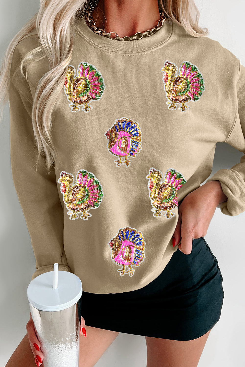 thanksgiving graphic sweatshirt