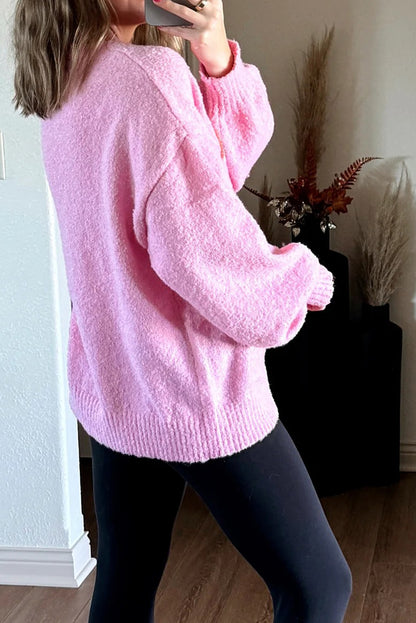 Bonbon merry Multicolor Tinsel Letter Graphic Christmas Sweater