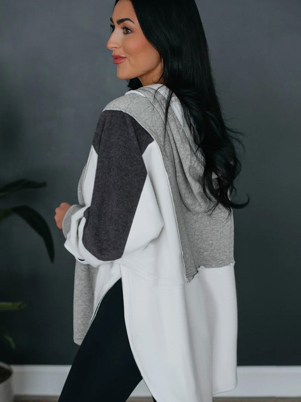 Pleated Polka Dot Tie Stand Collar Mini Dress