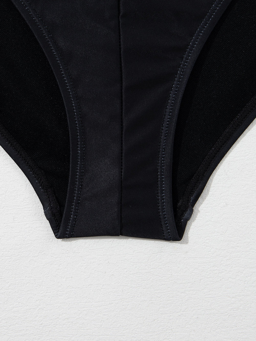 Elegant Black Floral Crisscross Back One-Piece Swimsuit