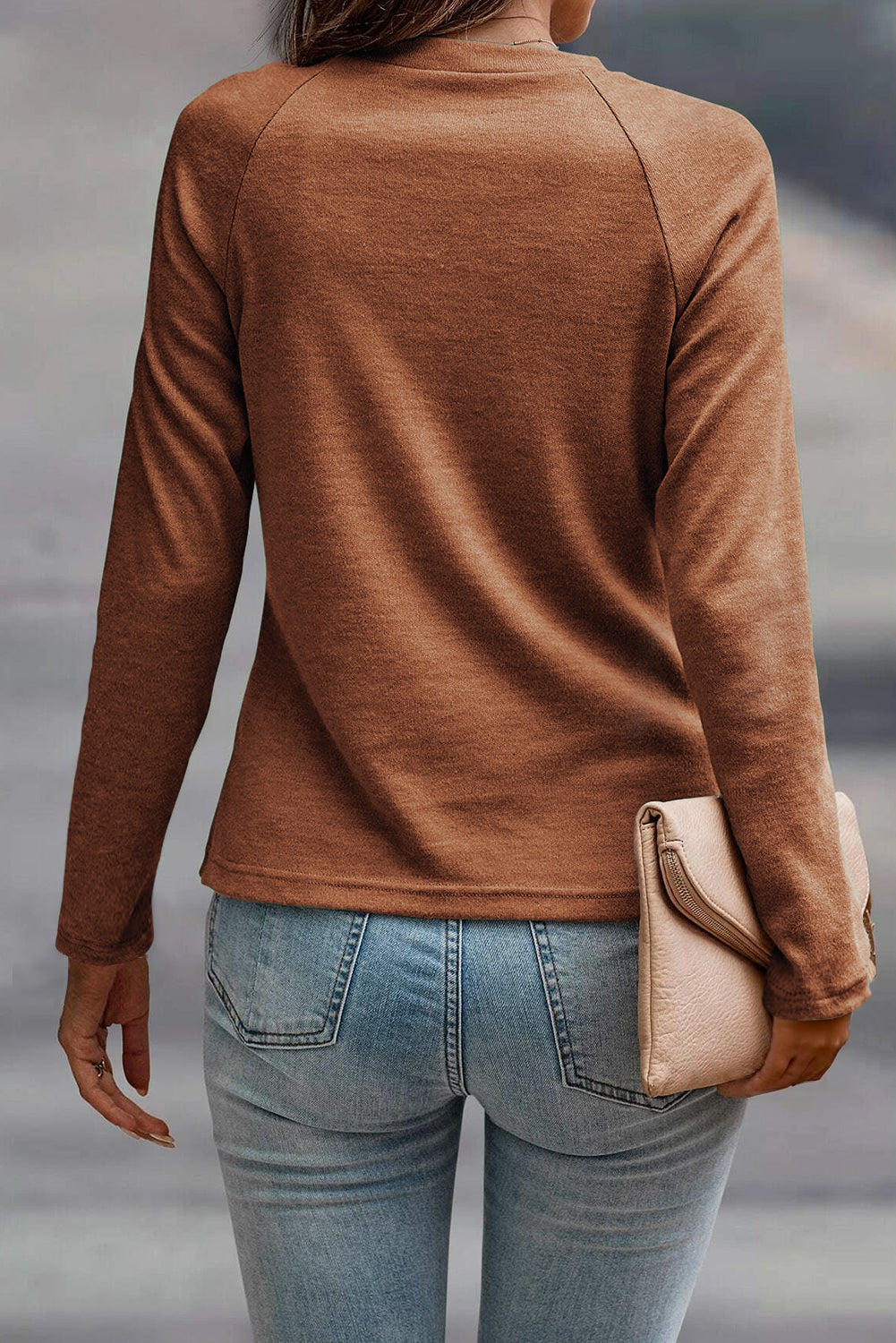 solid long sleeve top
