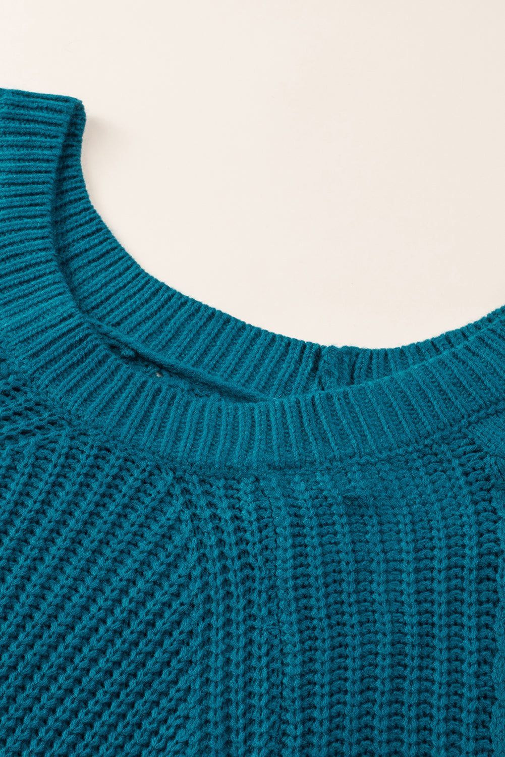 blue knit sweater