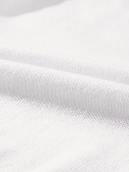 Holly Jolly White Round Neck Casual Sweater