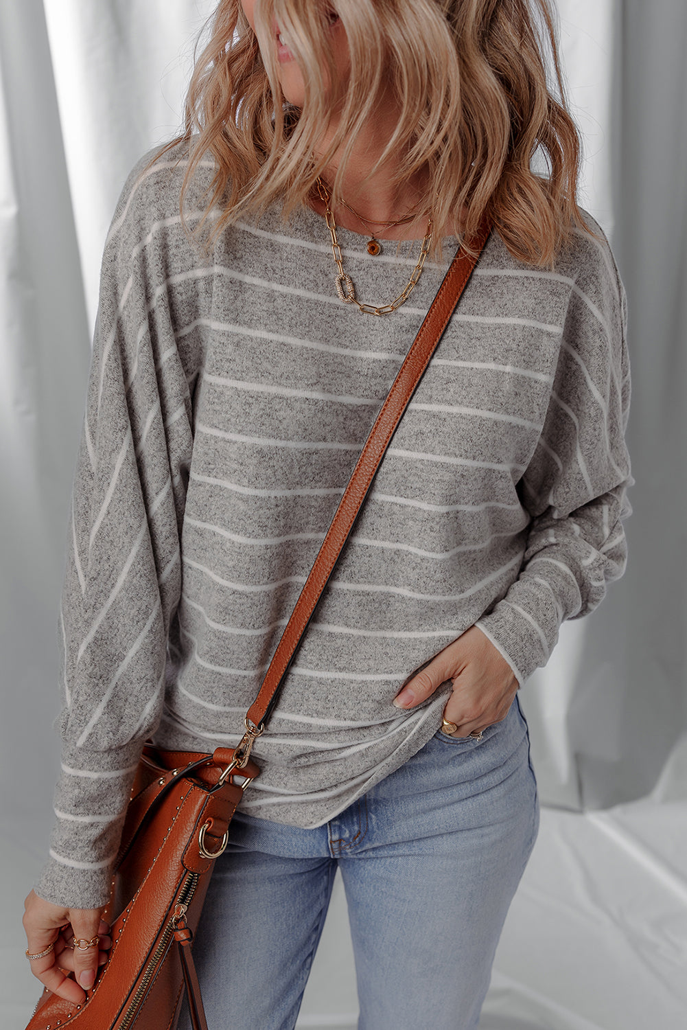 striped pullover top