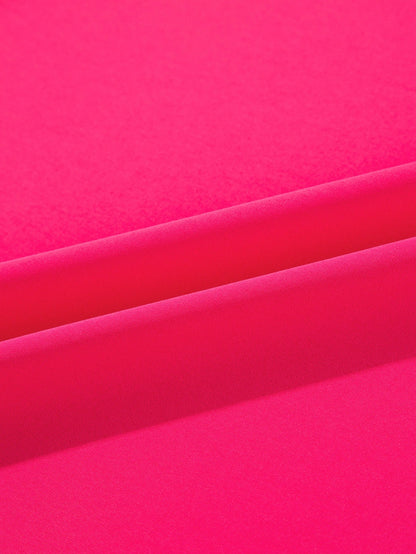 Rose Red Jeweled Puff Sleeve Plus Size Blouse