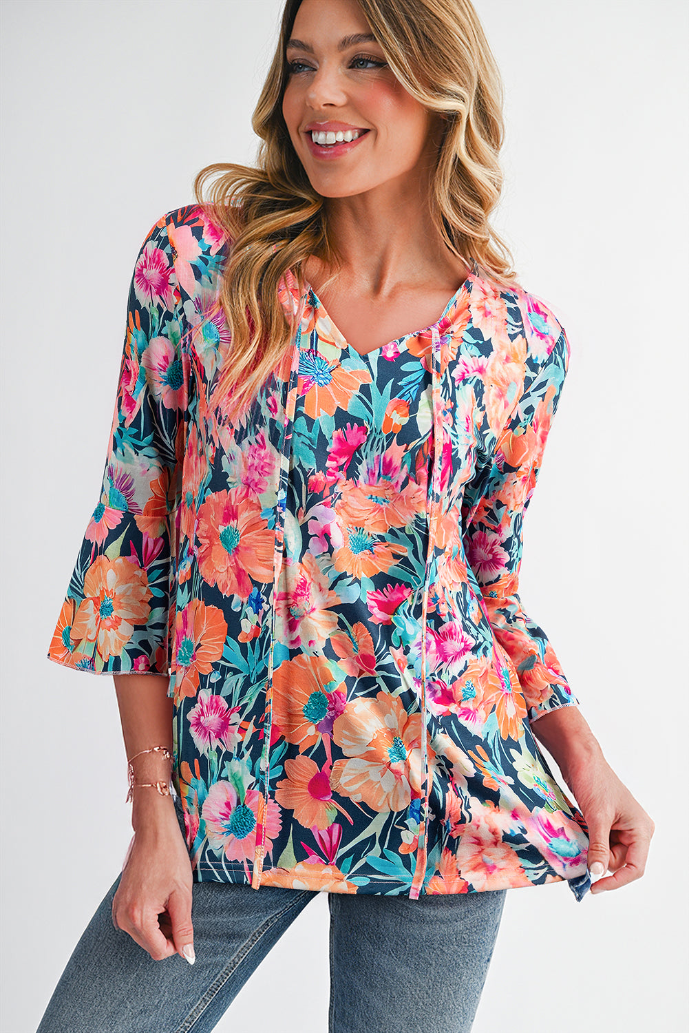 floral blouse long sleeve