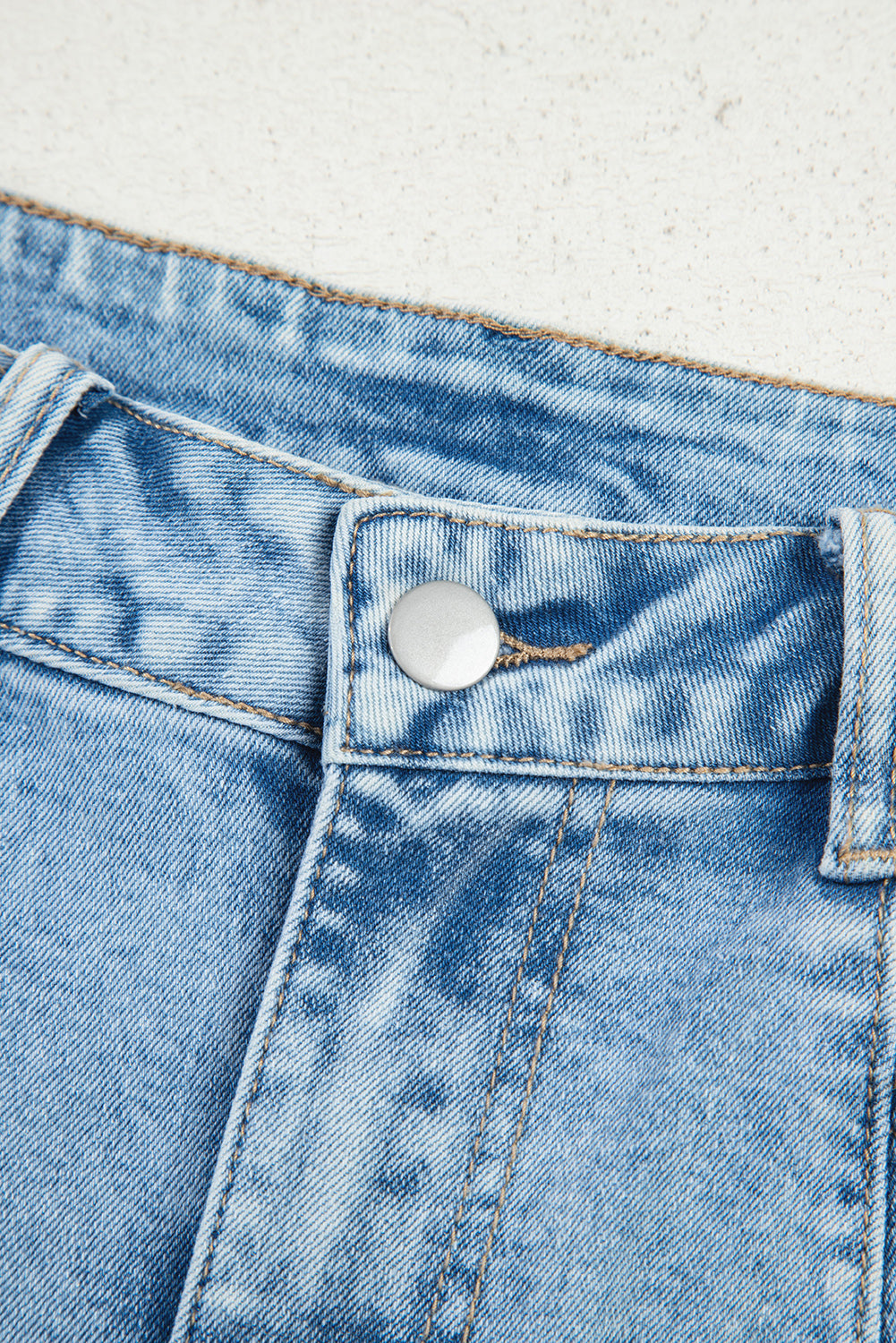 flower patched jeans