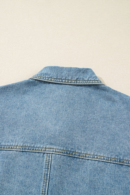 blue denim jacket