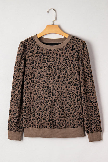 leopard long sleeve top