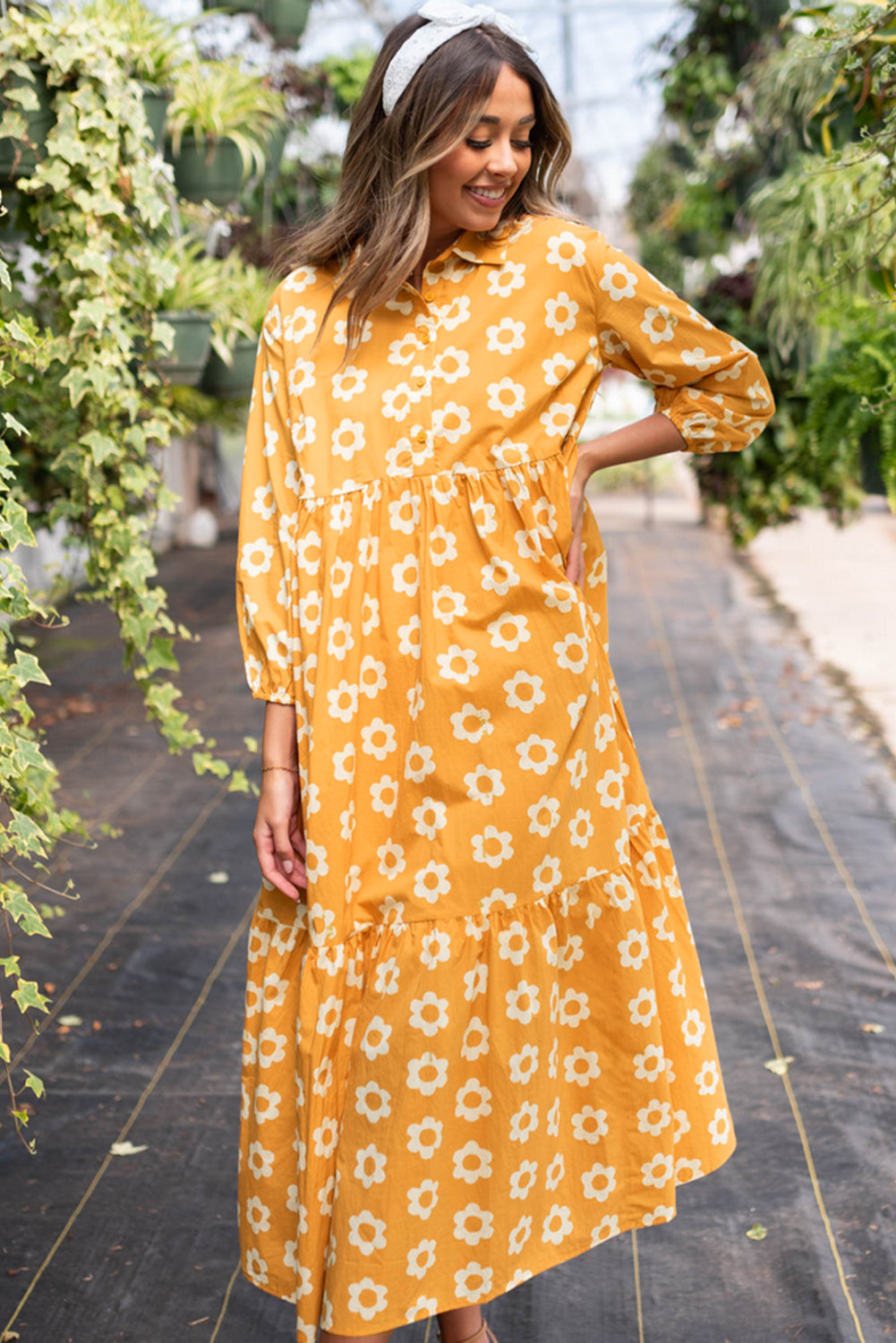 floral maxi dress
