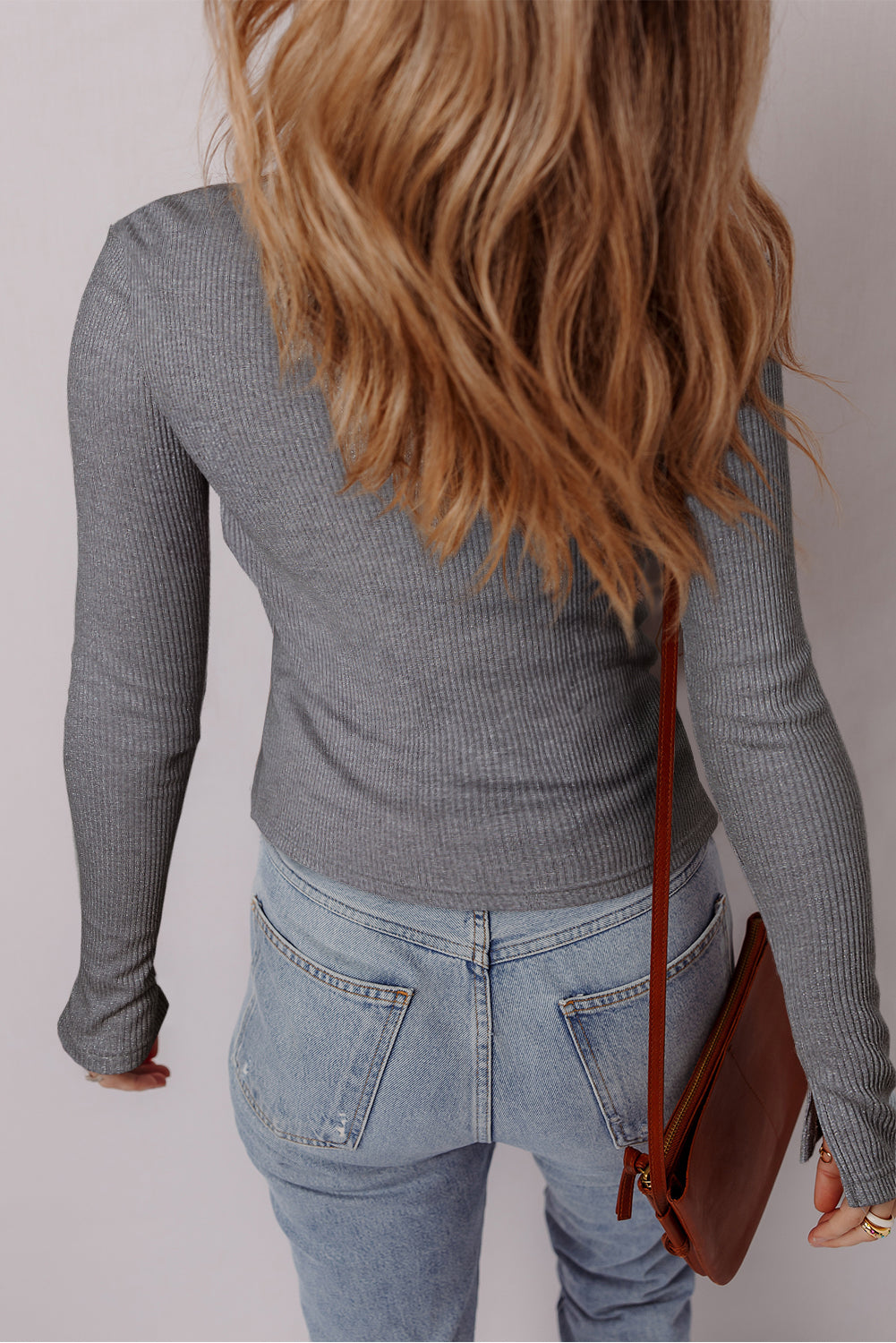 ribbed knit cardigan