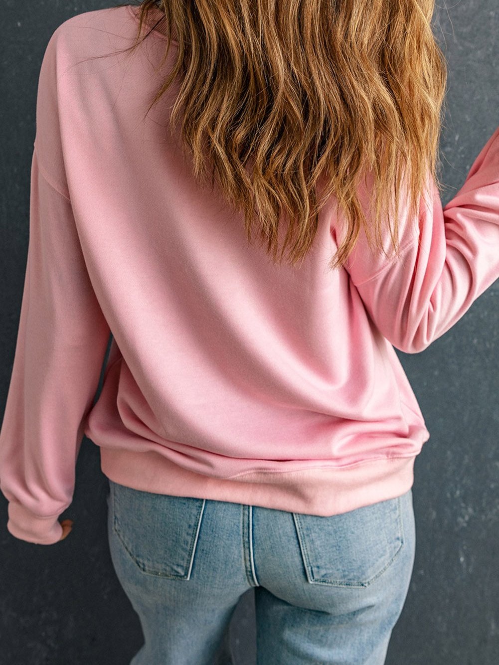 Faithful Prayers Pink Leopard AMEN Graphic Crewneck Sweatshirt