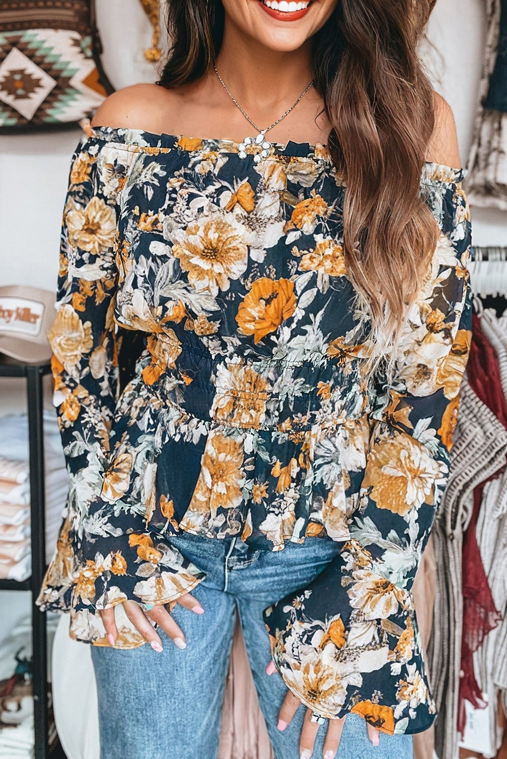 floral blouse for women