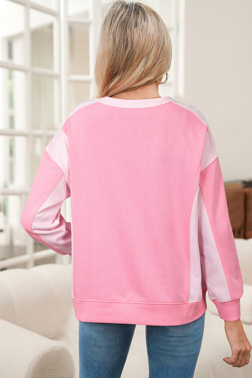 color block sweatshirt
