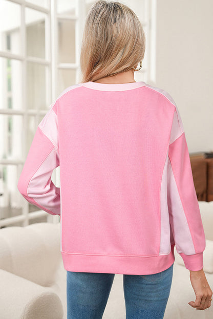 color block sweatshirt