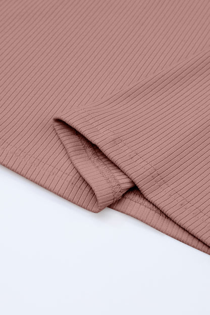 ribbed long sleeve top