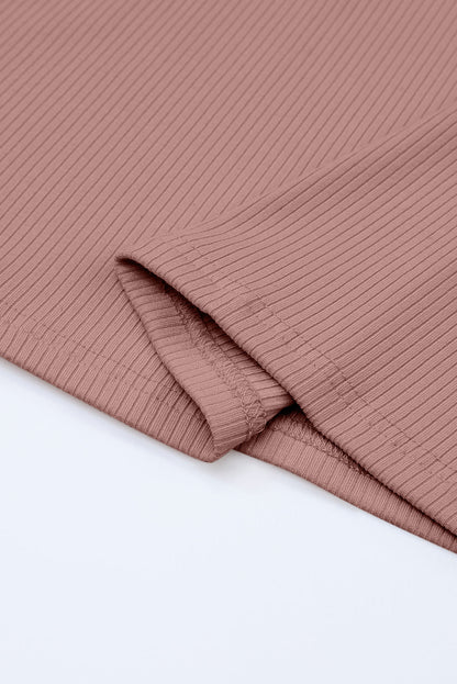 ribbed long sleeve top