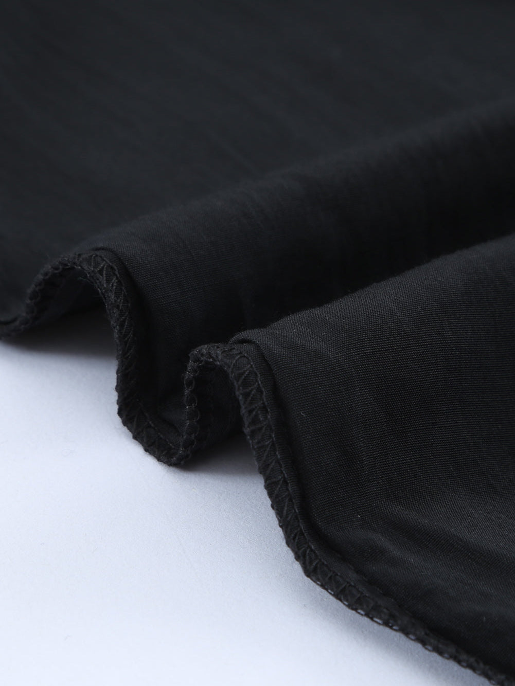 Beach Ready Black Crochet Pom Pom Trim Tunic Cover-Up