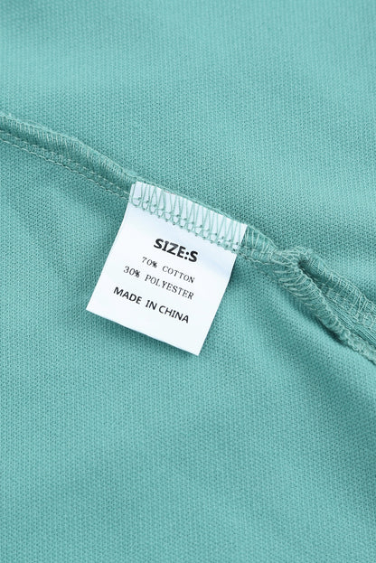 Emerald Green Flowy V Neck Blouse