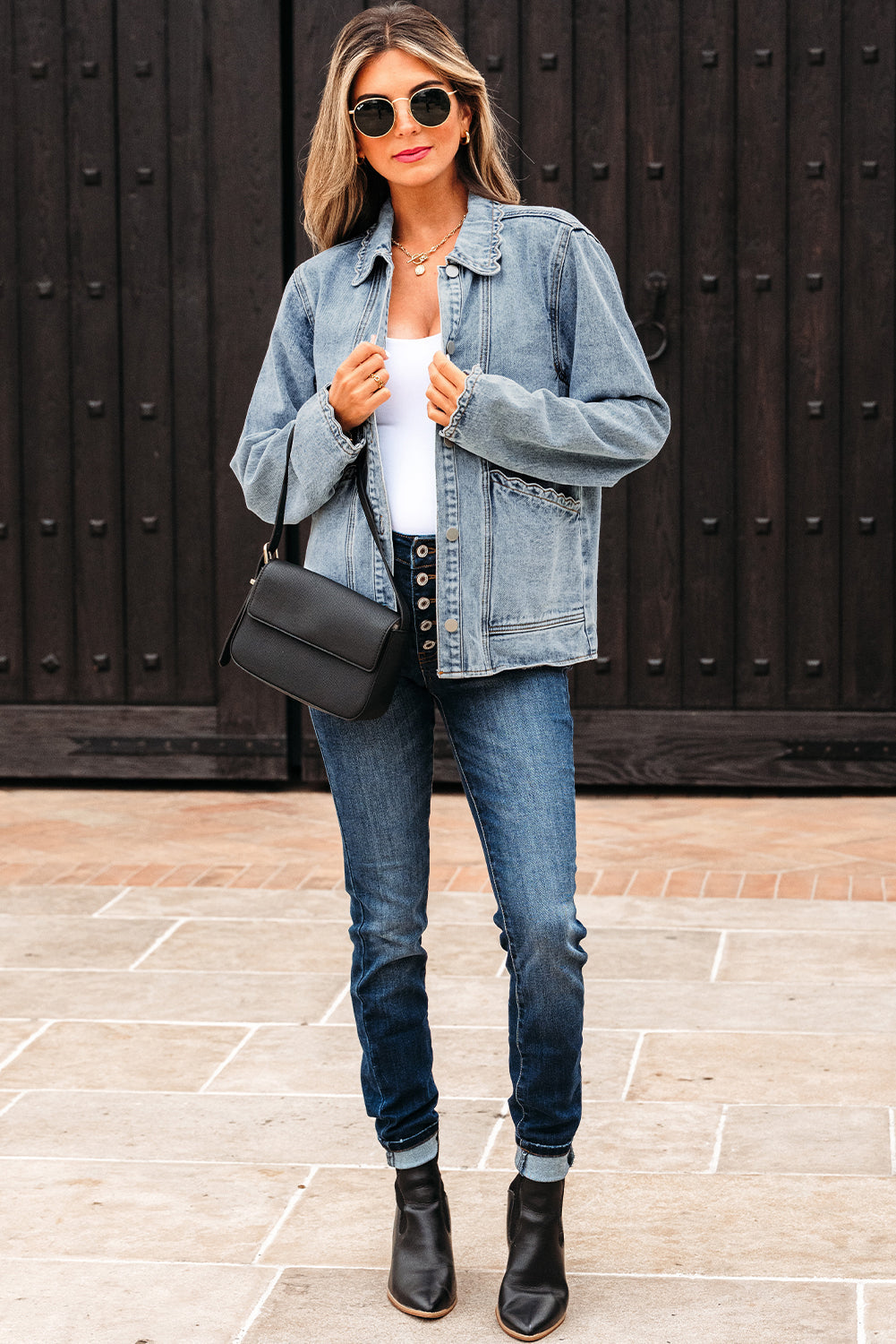 button up denim jacket