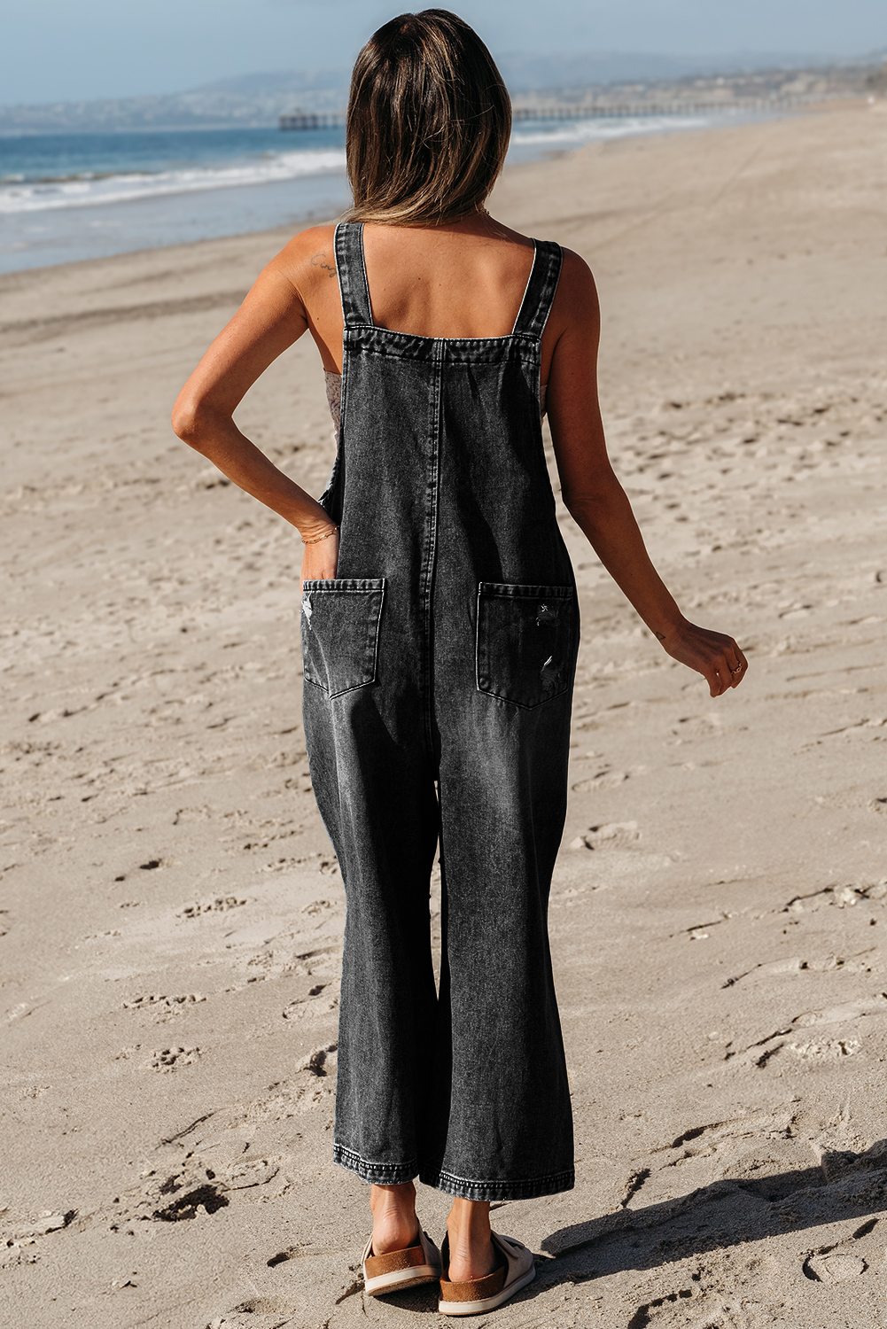 denim overalls for women
