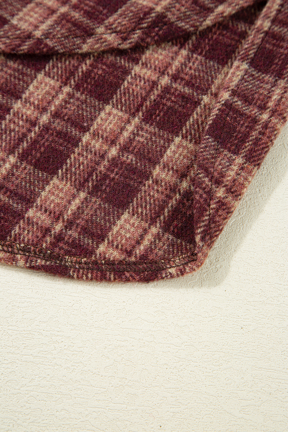 plaid patchwork sweatshirt