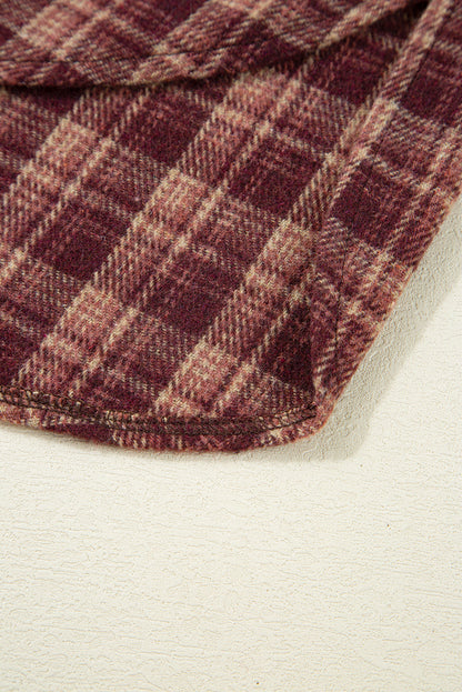 plaid patchwork sweatshirt