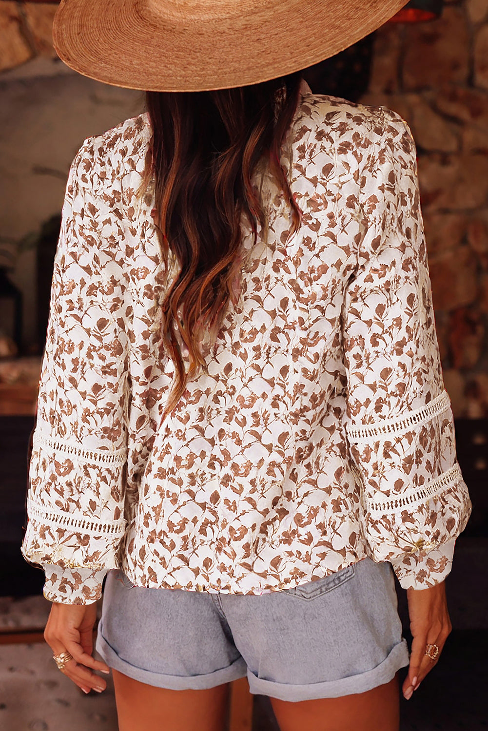 floral print shirt