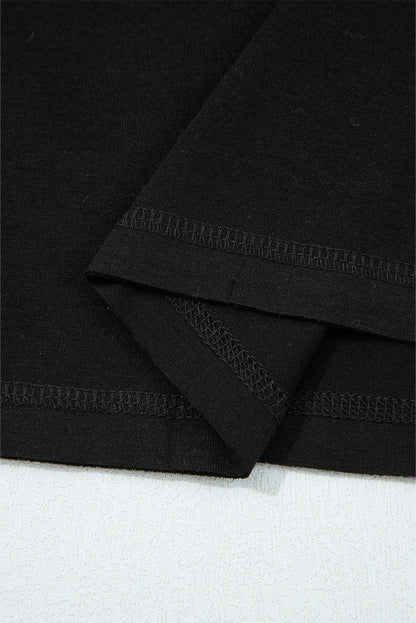 black long sleeve top