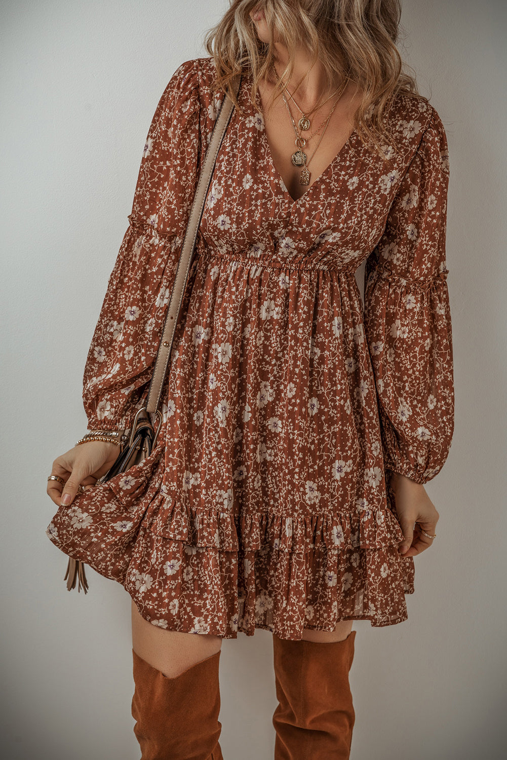 boho floral dress