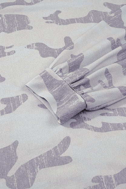 camouflage print sweatshirt