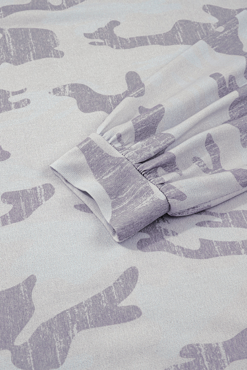 camouflage print sweatshirt