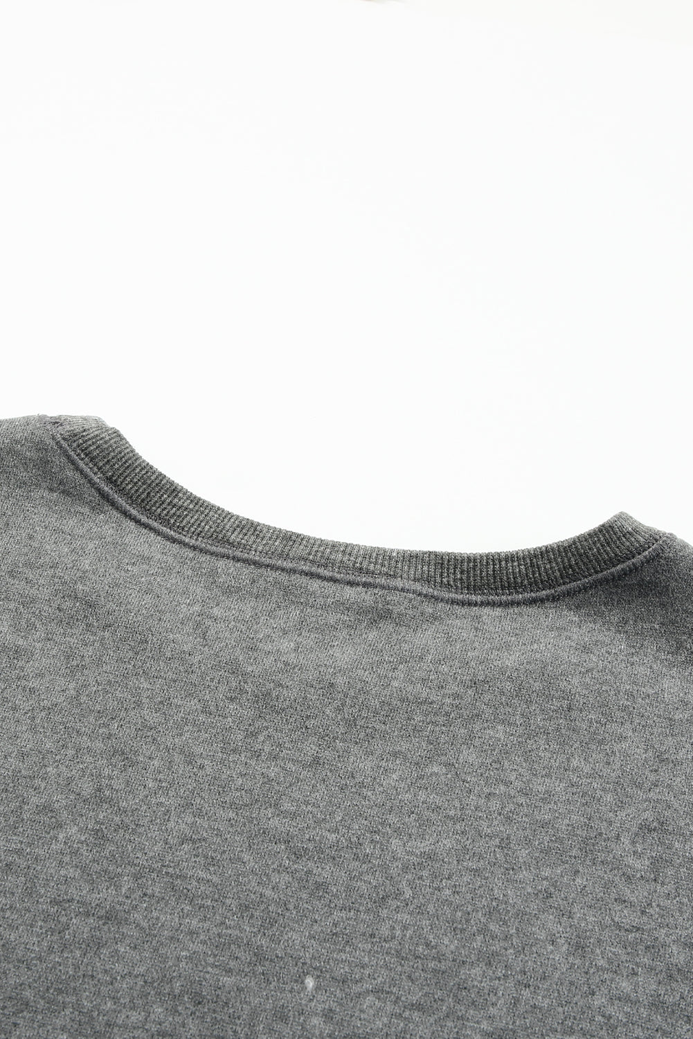 Gray Colorblock Pullover Sweater with Long Sleeves