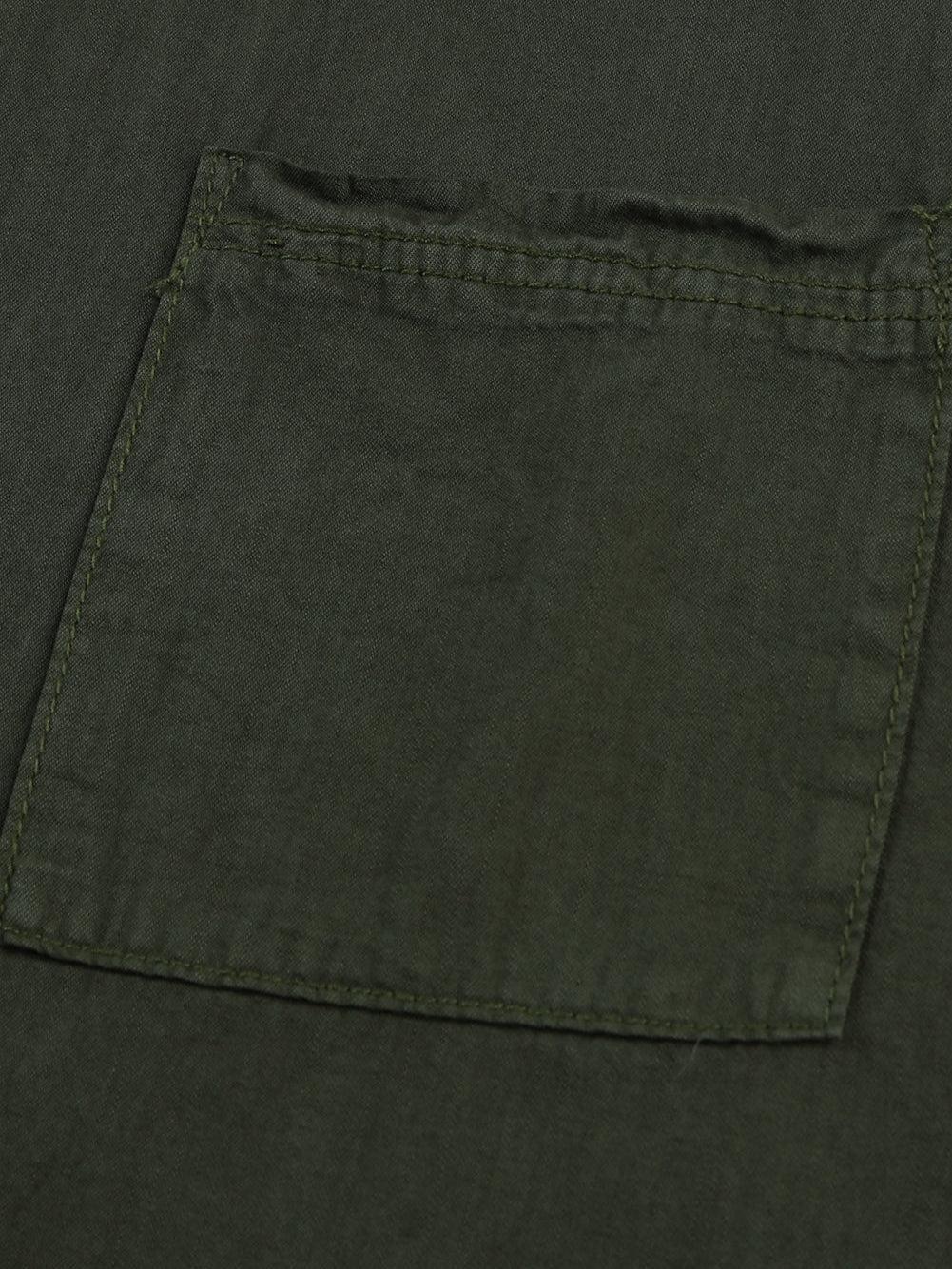 Green Casual Denim Shirt with Boyfriend Style