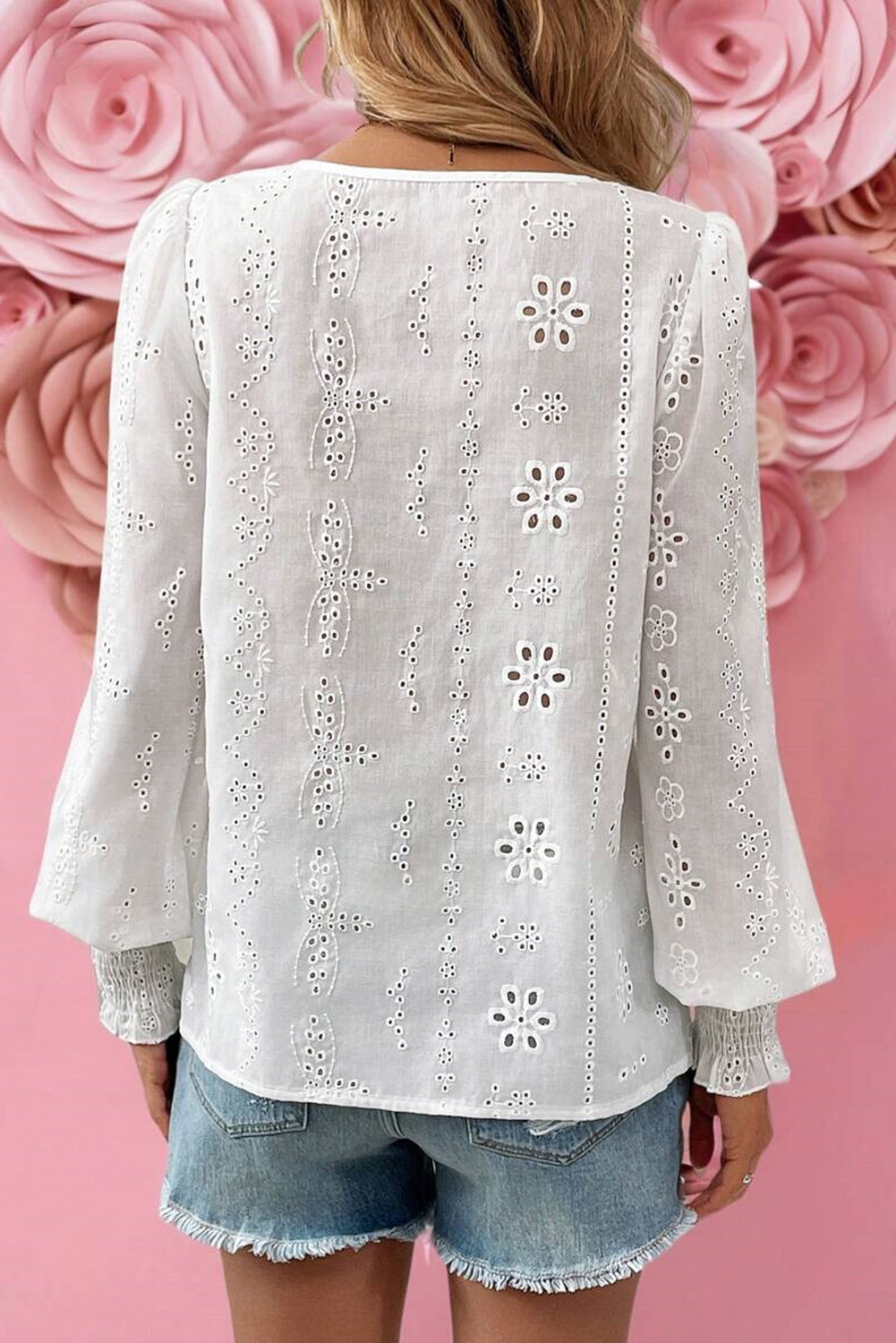lace long sleeve blouse
