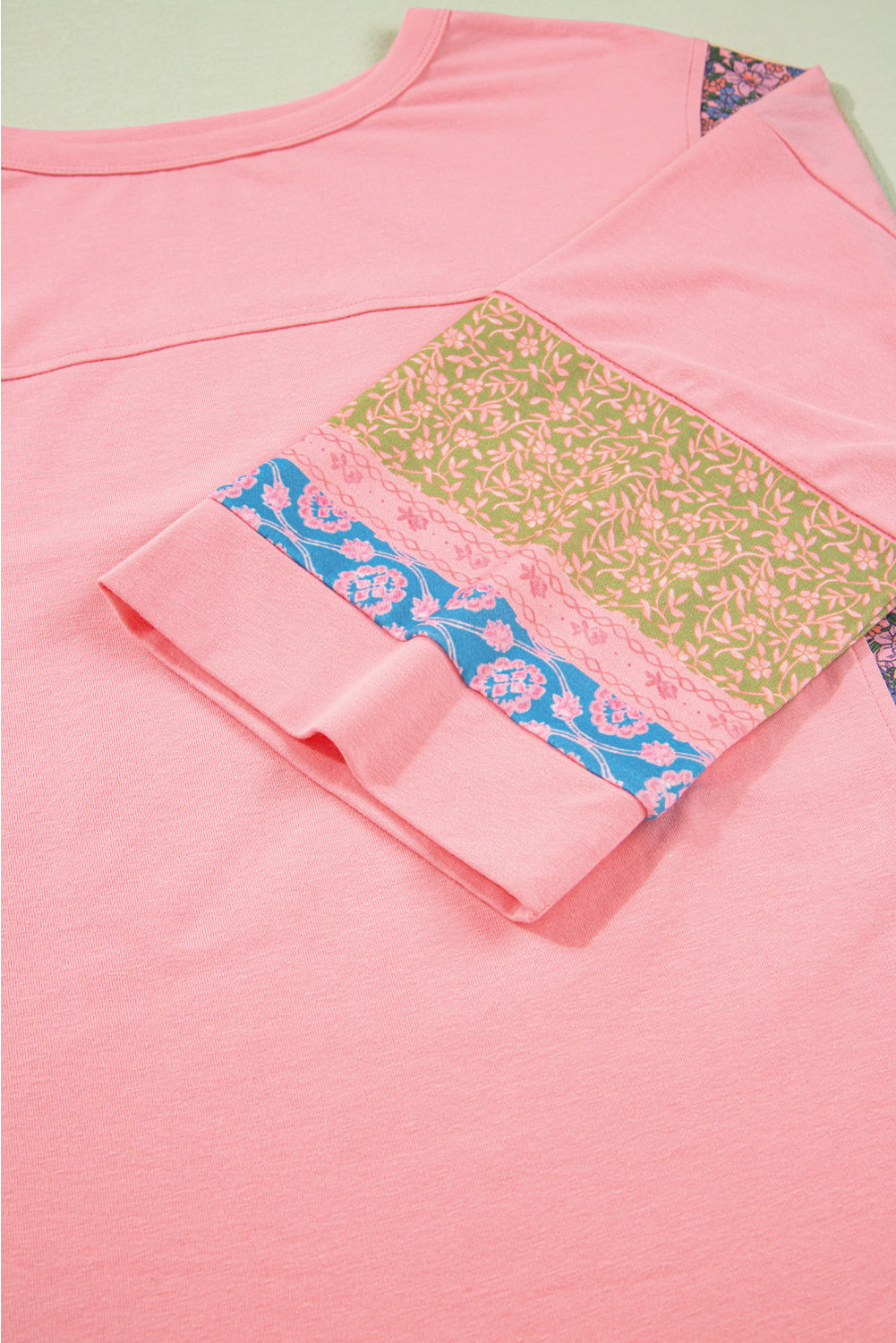 floral patchwork top