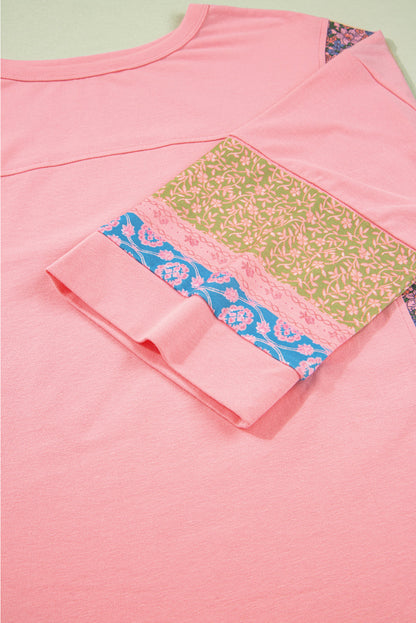 floral patchwork top