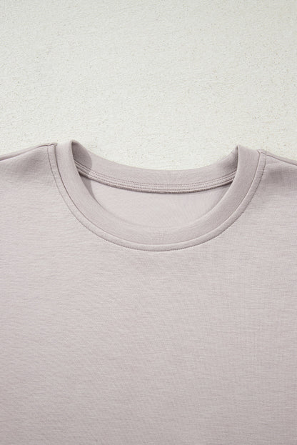 long sleeve pullover mini skirt set