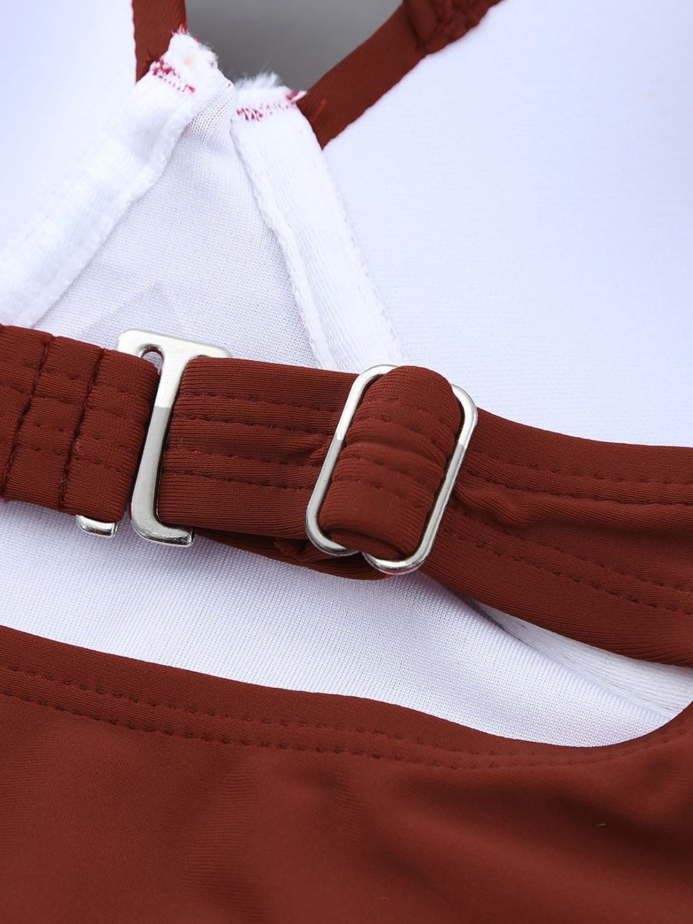 Fiery Red V-Neck High Waist Plus Size Bikini Set