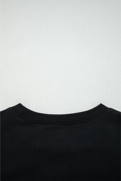 black graphic sweatshirt