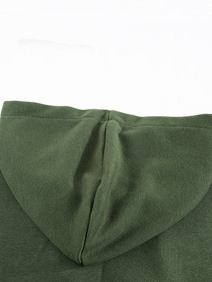 Elegant Green Lace-Up Hoodie for a Stylish Look