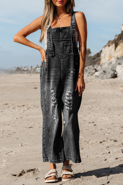 denim overalls for women