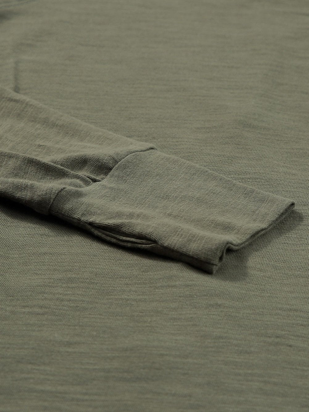 Green Classic Round Neck Long Sleeve Sweatshirt