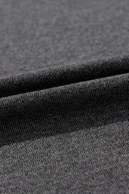 Gray Heather V-Neck Knit Cardigan with Front Pockets