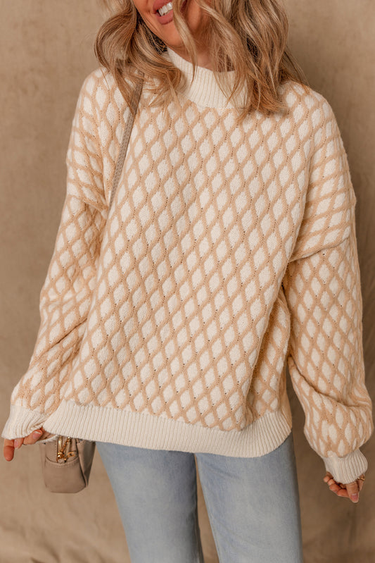 textured knit sweater