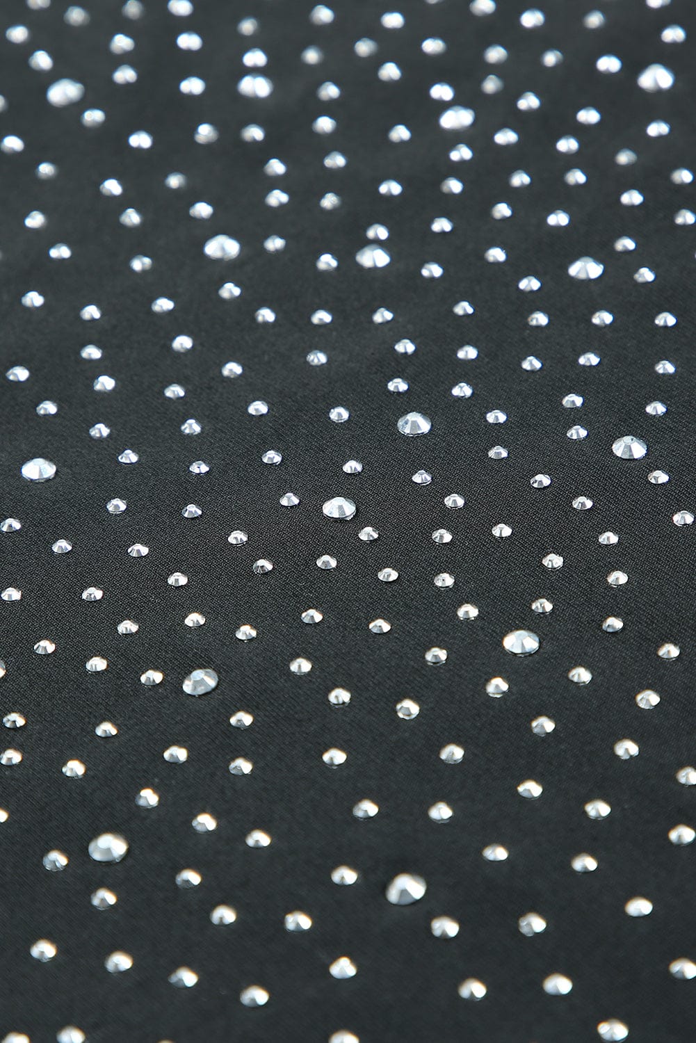 Dazzling Rhinestone Embellished Long Sleeve Bodysuit