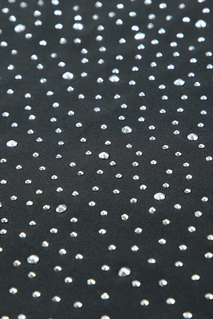 Dazzling Rhinestone Embellished Long Sleeve Bodysuit