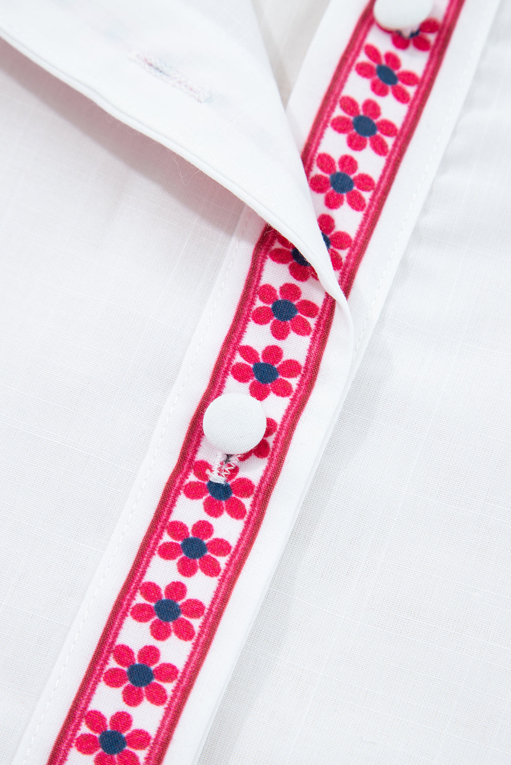 floral embroidered shirt