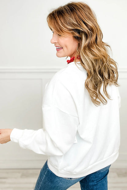 White Plaid MERRY Christmas Vacation Sweatshirt