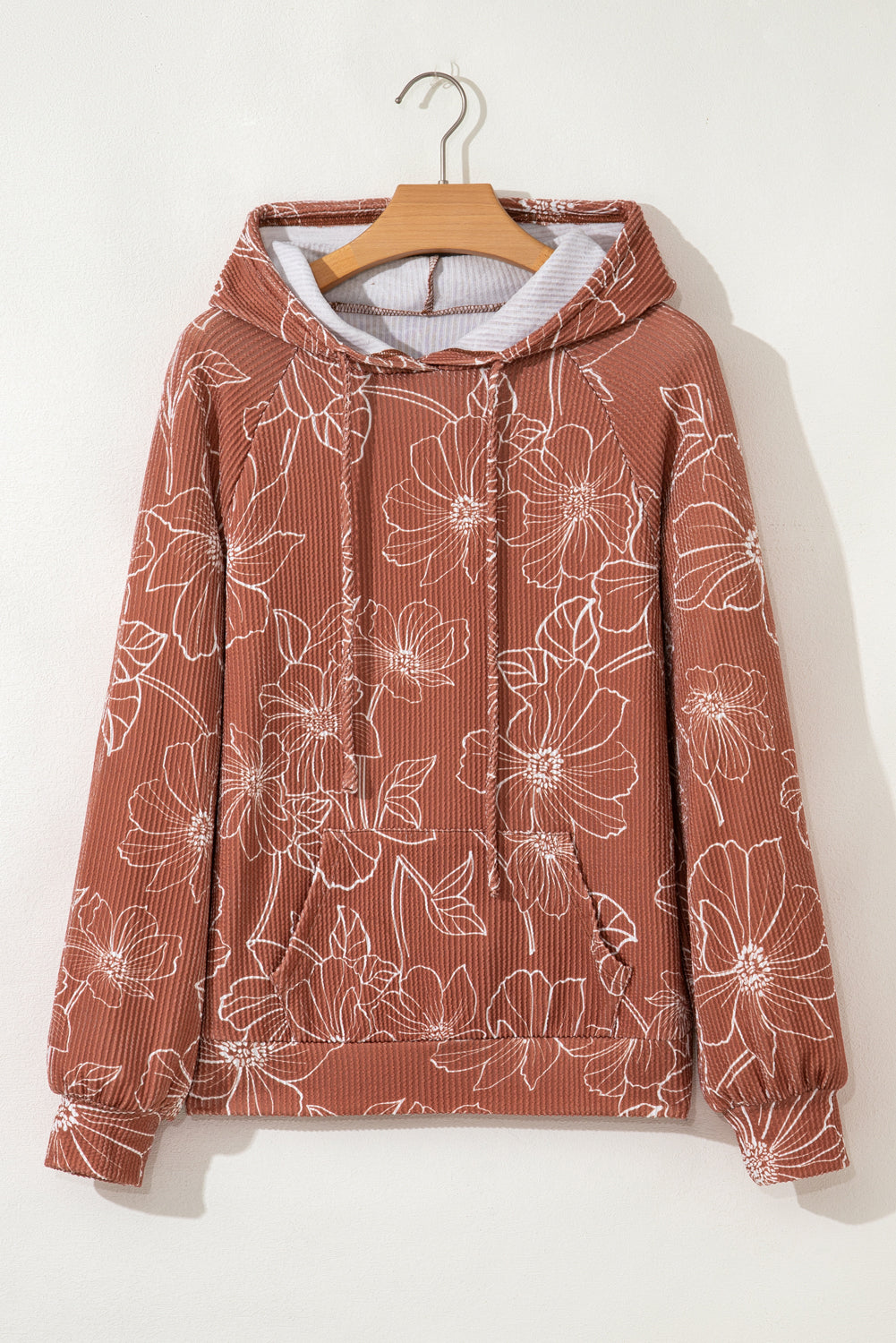 floral print hoodie